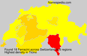 Surname Ferracini in Switzerland Surname Ferracini in Switzerland