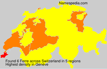 Surname Ferre in Switzerland Surname Ferre in Switzerland
