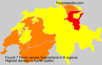 Surname Ferrin in Switzerland Surname Ferrin in Switzerland