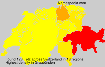 Surname Fetz in Switzerland Surname Fetz in Switzerland