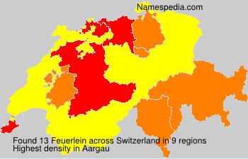Surname Feuerlein in Switzerland Surname Feuerlein in Switzerland