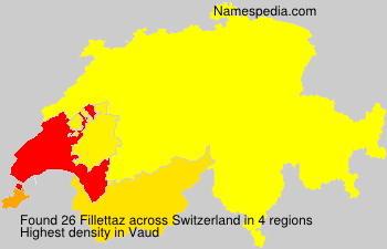 Surname Fillettaz in Switzerland Surname Fillettaz in Switzerland