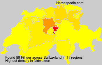 Surname Filliger in Switzerland