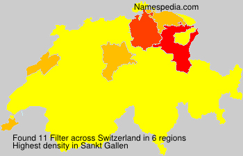 Surname Filter in Switzerland Surname Filter in Switzerland