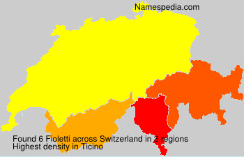 Surname Fioletti in Switzerland Surname Fioletti in Switzerland