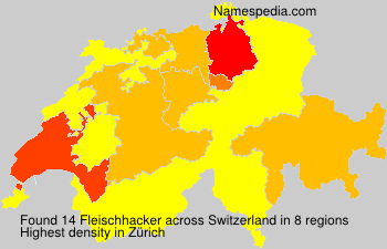 Surname Fleischhacker in Switzerland Surname Fleischhacker in Switzerland