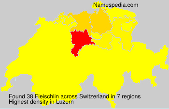 Surname Fleischlin in Switzerland