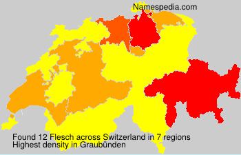 Surname Flesch in Switzerland Surname Flesch in Switzerland