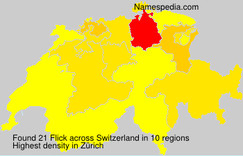 Surname Flick in Switzerland Surname Flick in Switzerland