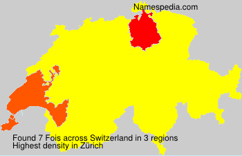 Surname Fois in Switzerland