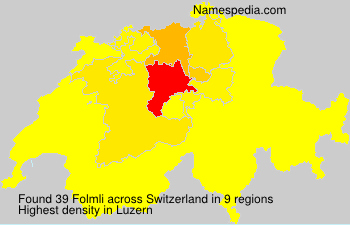 Surname Folmli in Switzerland Surname Folmli in Switzerland