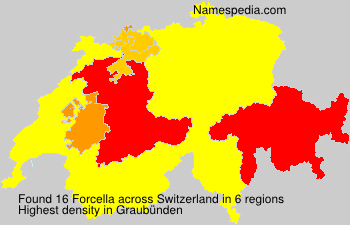 Surname Forcella in Switzerland Surname Forcella in Switzerland