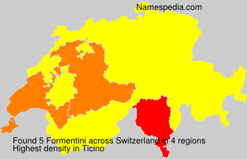 Surname Formentini in Switzerland Surname Formentini in Switzerland