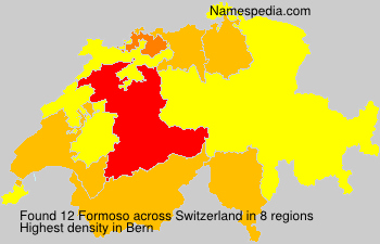 Surname Formoso in Switzerland