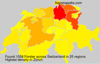 Surname Forster in Switzerland Surname Forster in Switzerland