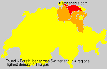 Surname Forsthuber in Switzerland Surname Forsthuber in Switzerland