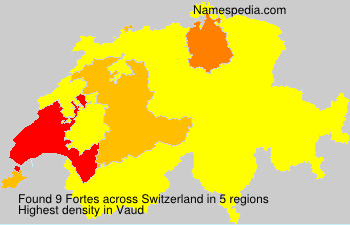 Surname Fortes in Switzerland Surname Fortes in Switzerland