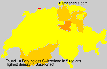 Surname Fory in Switzerland Surname Fory in Switzerland