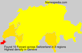 Surname Forzani in Switzerland Surname Forzani in Switzerland