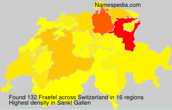 Surname Fraefel in Switzerland Surname Fraefel in Switzerland
