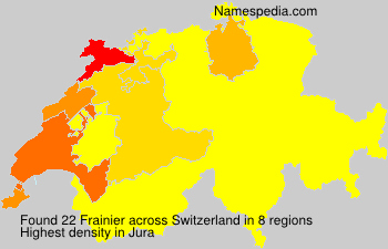 Surname Frainier in Switzerland Surname Frainier in Switzerland