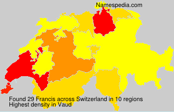 Surname Francis in Switzerland Surname Francis in Switzerland