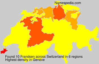 Surname Frandsen in Switzerland Surname Frandsen in Switzerland