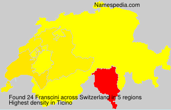 Surname Franscini in Switzerland Surname Franscini in Switzerland