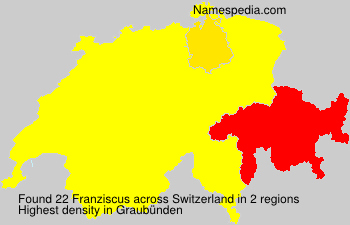Surname Franziscus in Switzerland Surname Franziscus in Switzerland