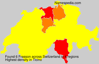 Surname Frasson in Switzerland Surname Frasson in Switzerland