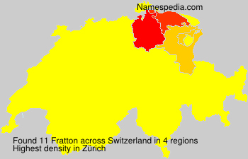 Surname Fratton in Switzerland