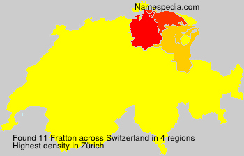 Surname Fratton in Switzerland Surname Fratton in Switzerland