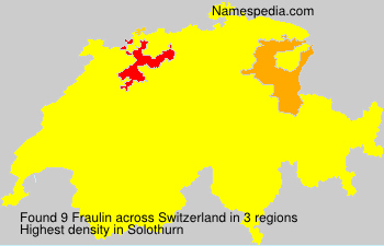 Surname Fraulin in Switzerland