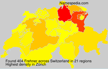 Surname Frehner in Switzerland Surname Frehner in Switzerland