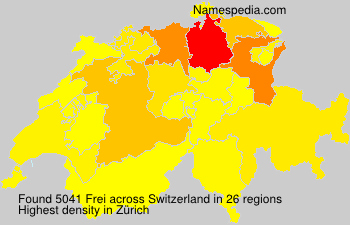 Surname Frei in Switzerland Surname Frei in Switzerland