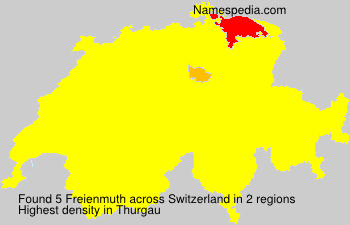 Surname Freienmuth in Switzerland Surname Freienmuth in Switzerland
