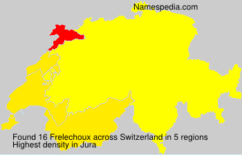 Surname Frelechoux in Switzerland Surname Frelechoux in Switzerland