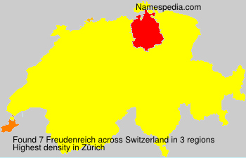 Surname Freudenreich in Switzerland Surname Freudenreich in Switzerland