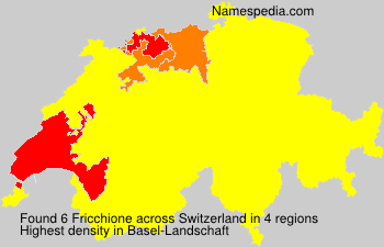 Surname Fricchione in Switzerland