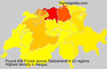 Surname Fricker in Switzerland Surname Fricker in Switzerland