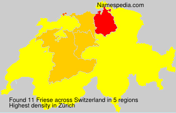 Surname Friese in Switzerland Surname Friese in Switzerland