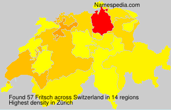 Surname Fritsch in Switzerland Surname Fritsch in Switzerland