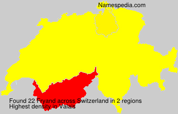 Surname Fryand in Switzerland Surname Fryand in Switzerland