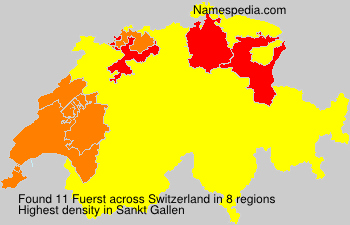 Surname Fuerst in Switzerland Surname Fuerst in Switzerland