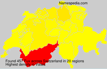 Surname Fux in Switzerland Surname Fux in Switzerland