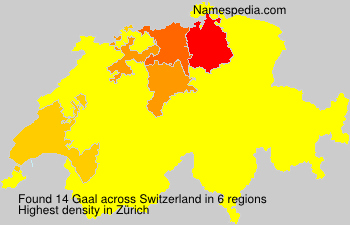 Surname Gaal in Switzerland Surname Gaal in Switzerland