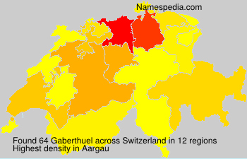 Surname Gaberthuel in Switzerland Surname Gaberthuel in Switzerland
