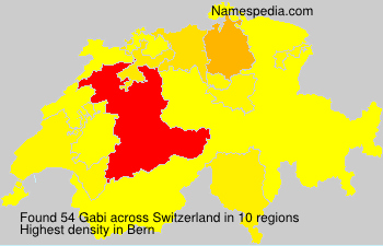 Surname Gabi in Switzerland Surname Gabi in Switzerland