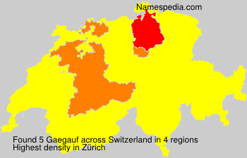 Surname Gaegauf in Switzerland Surname Gaegauf in Switzerland