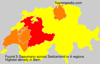 Surname Gaeumann in Switzerland Surname Gaeumann in Switzerland